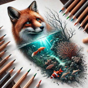 cunning-fox-neotraditional-refined-lines-for-sternum – tattoo design ideas free ai generated – Gallery: foxes-inkby-ai
