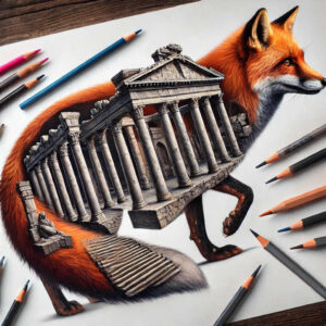 foxes tattoo design ideas color saturation soft shading for temple