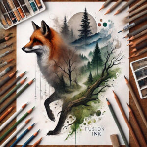 foxes tattoo design ideas Realism ultra detailed tribal motifs symbolising courage