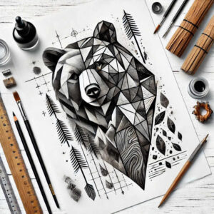 geometric tattoo design ideas dot shading mesmerizing meaning resilience