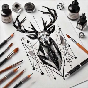 graphic-composition – tattoo design ideas free ai generated – repetitive-pattern – for-lower-arm – Gallery: graphic-inkby-ai