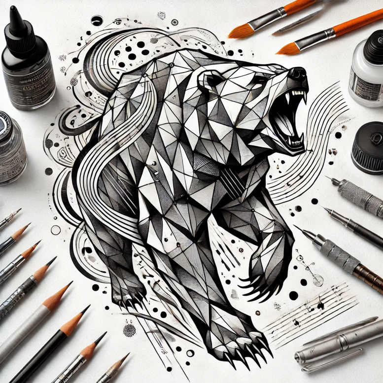 thin-line – tattoo design ideas free ai generated – clean-symmetry – for-nape – Gallery: graphic-inkby-ai