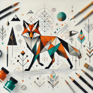 vector-graphics – tattoo design ideas free ai generated – intersecting-lines – for-upper-shoulder – Gallery: graphic-inkby-ai