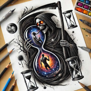 death-and-transcendence-unnatural-realism-emotional-realism – tattoo design ideas free ai generated – Gallery: grim-reaper-inkby-ai