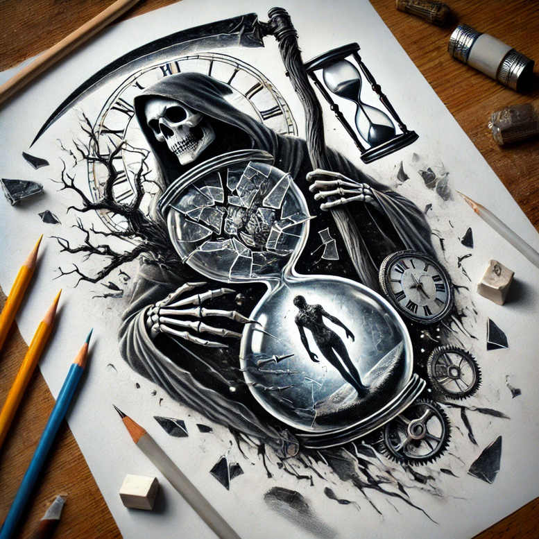 grim-reaper tattoo design ideas clear lines haunting meaning resilience