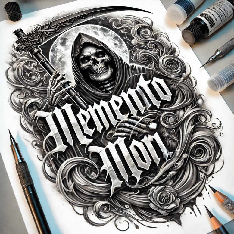 grim-reaper tattoo design ideas illustrative style symbolic death represents courage