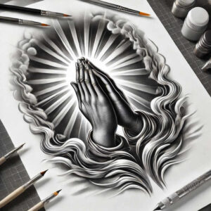 fine-line-hands – tattoo design ideas free ai generated – neotraditional-dynamic-color – for-triceps – Gallery: hands-inkby-ai