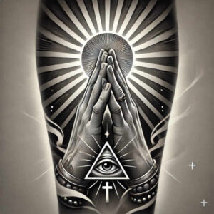 hands-as-symbol – tattoo design ideas free ai generated – neotraditional-refined-lines – for-temple – Gallery: hands-inkby-ai