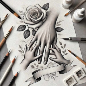 minimalist-hands – tattoo design ideas free ai generated – realism-clean-background – for-heel – Gallery: hands-inkby-ai