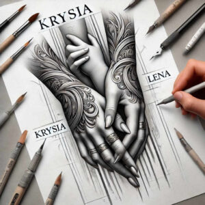 mystical-hands – tattoo design ideas free ai generated – neotraditional-bold-texture – for-stomach – Gallery: hands-inkby-ai