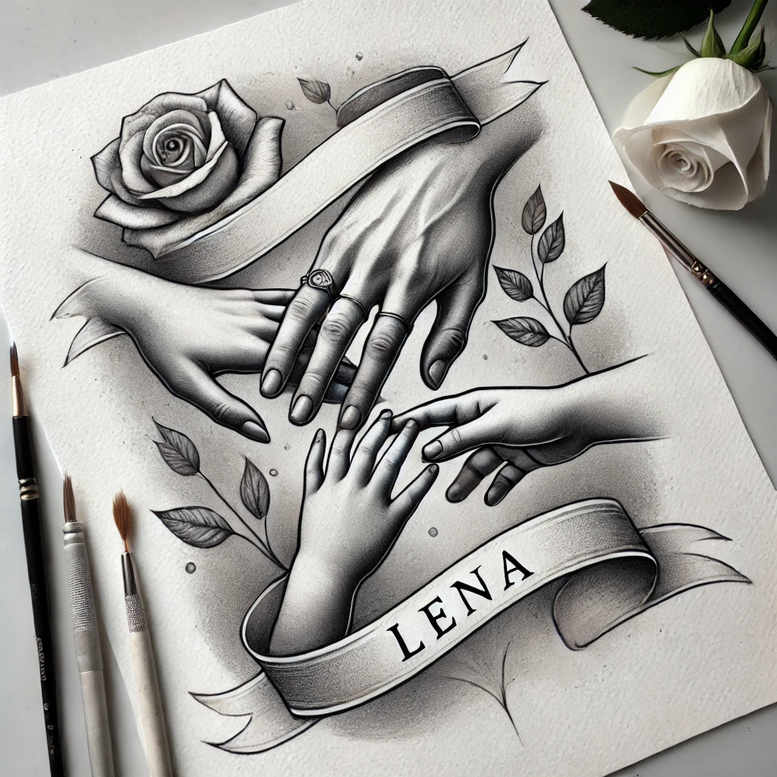 hands tattoo design ideas Surrealism enigmatic detailed fingers symbol of courage