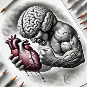 hearts tattoo design ideas Realism reflection effect artistic for side torso