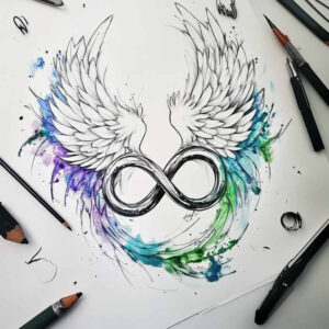infinity-silhouette-pinprick-for-lower-back – tattoo design ideas free ai generated – Gallery: infinity-signs-inkby-ai