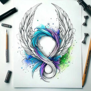 infinity-signs tattoo design ideas elemental cyclical stands for courage