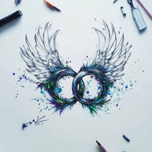 infinity-signs tattoo design ideas unembellished flowing for neck