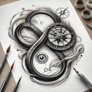 infinity-signs tattoo design ideas clean lines loops for inner arm