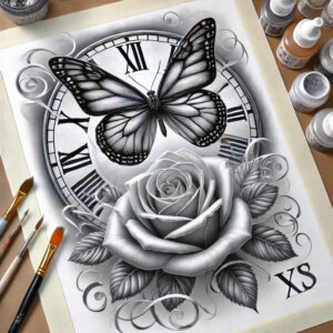 Motyle ćmy ważki - Free tattoo design ideas ai genereted - inkby.ai