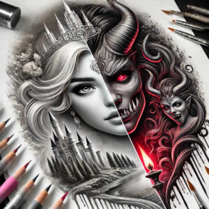 Inne mroczne - Free tattoo design ideas ai genereted - inkby.ai