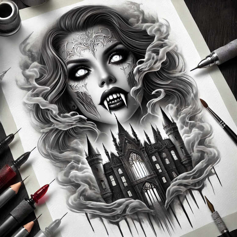 Inne mroczne - Free tattoo design ideas ai genereted - inkby.ai