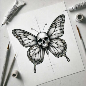 Motyle ćmy ważki - Free tattoo design ideas ai genereted - inkby.ai