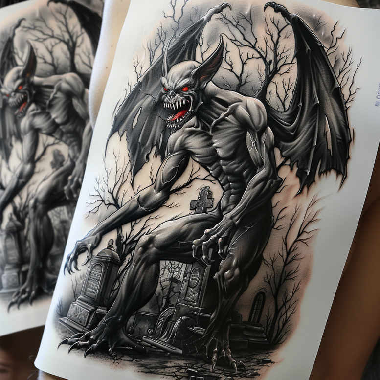 Inne mroczne - Free tattoo design ideas ai genereted - inkby.ai