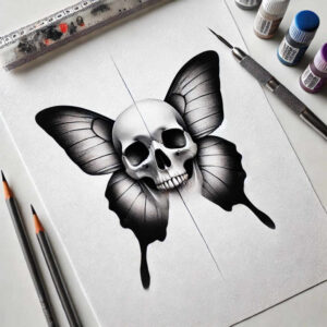 Motyle ćmy ważki - Free tattoo design ideas ai genereted - inkby.ai