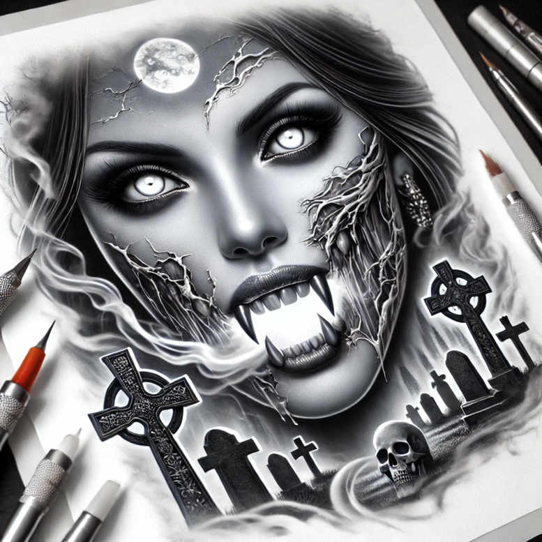 Inne mroczne - Free tattoo design ideas ai genereted - inkby.ai