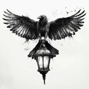 Kruki i wrony - Free tattoo design ideas ai genereted - inkby.ai
