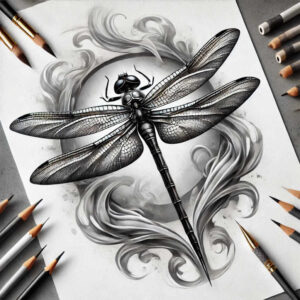 Motyle ćmy ważki - Free tattoo design ideas ai genereted - inkby.ai