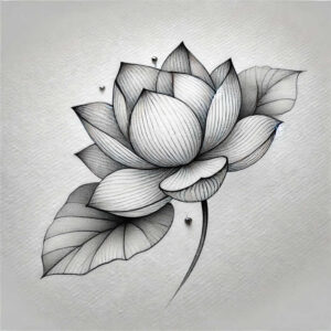Delikatne kwiaty - Free tattoo design ideas ai genereted - inkby.ai