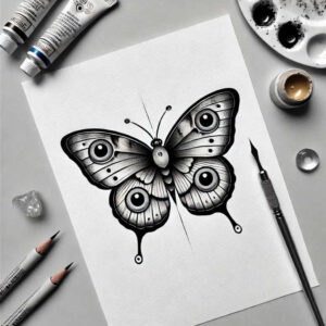 Motyle ćmy ważki - Free tattoo design ideas ai genereted - inkby.ai