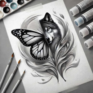 Motyle ćmy ważki - Free tattoo design ideas ai genereted - inkby.ai