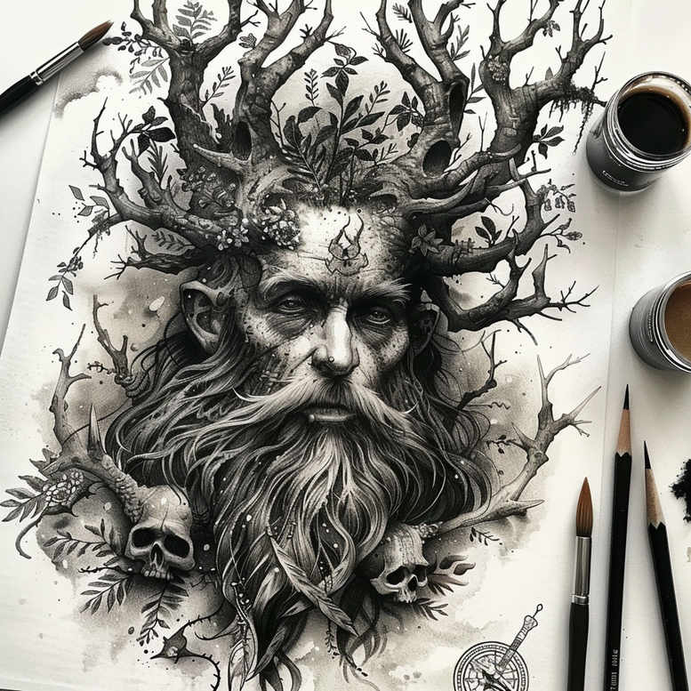 Inne mroczne - Free tattoo design ideas ai genereted - inkby.ai