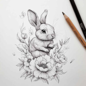 Delikatne kwiaty - Free tattoo design ideas ai genereted - inkby.ai