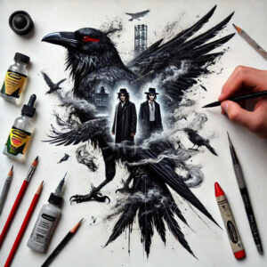 Kruki i wrony - Free tattoo design ideas ai genereted - inkby.ai