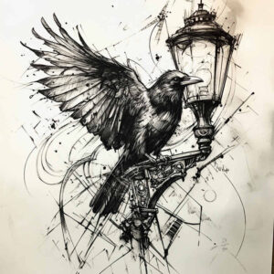 Kruki i wrony - Free tattoo design ideas ai genereted - inkby.ai