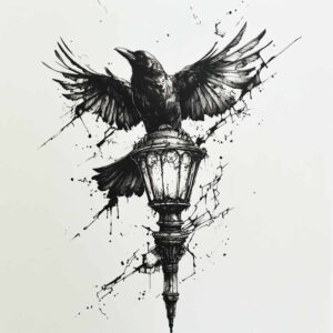 Kruki i wrony - Free tattoo design ideas ai genereted - inkby.ai
