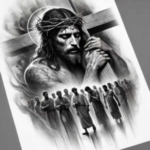 jesus-spirit-tattoo – tattoo design ideas free ai generated – natural-contrast – for-biceps – Gallery: jesus-inkby-ai