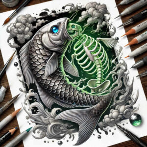 koi-strength-symbol-realism-subtle-saturation-for-side-torso – tattoo design ideas free ai generated – Gallery: koi-fish-inkby-ai