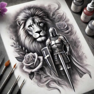 for-women – tattoo design ideas free ai generated – realism-soft-transitions – for-arm – Gallery: lions-inkby-ai