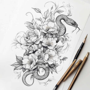 tribal-lion – tattoo design ideas free ai generated – realism-gradient-tones – for-ribs – Gallery: lions-inkby-ai