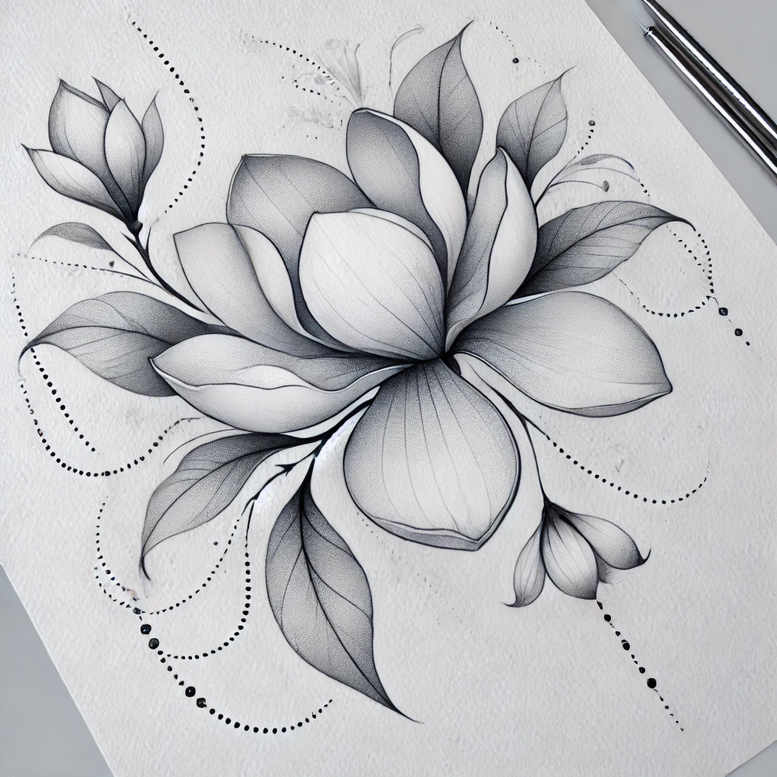 lotuses tattoo design ideas nonintrusive light shading for temple