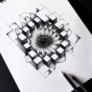 artistic-swirl – tattoo design ideas free ai generated – puzzle-pattern – for-chest – Gallery: mandalas-and-similar-inkby-ai