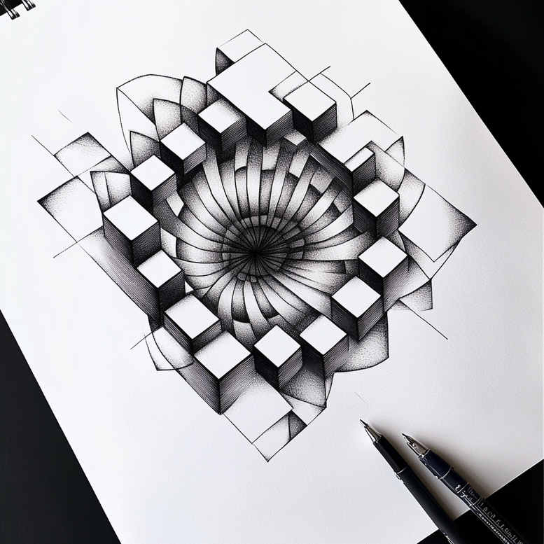 artistic-swirl – tattoo design ideas free ai generated – puzzle-pattern – for-chest – Gallery: mandalas-and-similar-inkby-ai