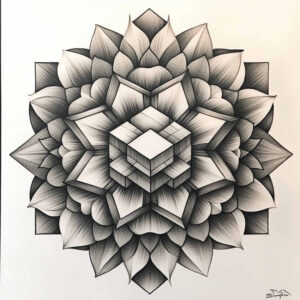 circular-pattern – tattoo design ideas free ai generated – delicate-arcs – for-full-back – Gallery: mandalas-and-similar-inkby-ai