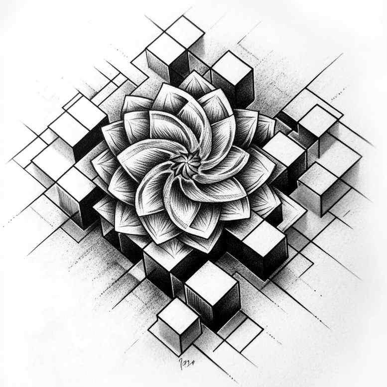 fine-line – tattoo design ideas free ai generated – infinite-pattern – for-spine – Gallery: mandalas-and-similar-inkby-ai