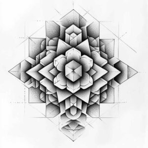 fractal – tattoo design ideas free ai generated – detailed-symmetry – for-wrist – Gallery: mandalas-and-similar-inkby-ai