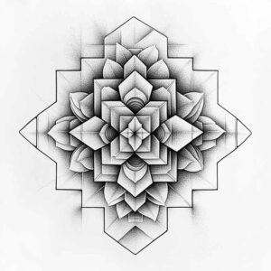 mandala-tattoo – tattoo design ideas free ai generated – centered – for-neck – Gallery: mandalas-and-similar-inkby-ai