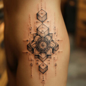 orderly – tattoo design ideas free ai generated – subtle-fill – for-back – Gallery: mandalas-and-similar-inkby-ai