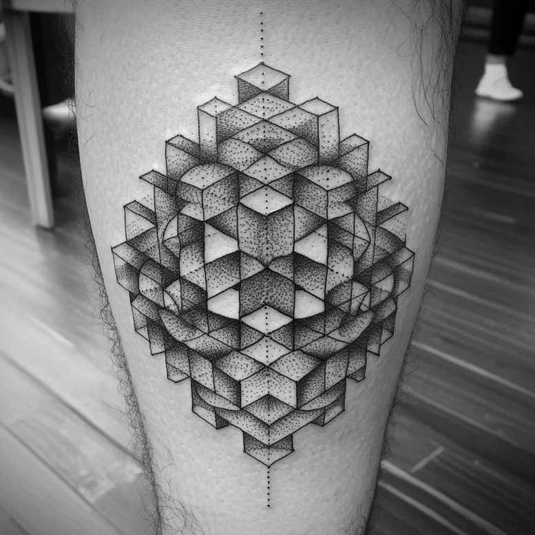 ornamental-swirl – tattoo design ideas free ai generated – ornamental-ring – for-nape – Gallery: mandalas-and-similar-inkby-ai
